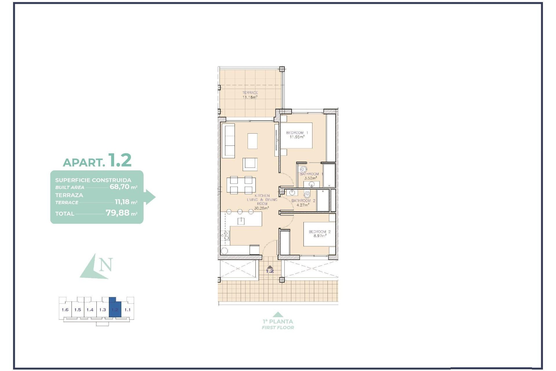 New Build - Apartment -
Los Alcázares - Serena Golf