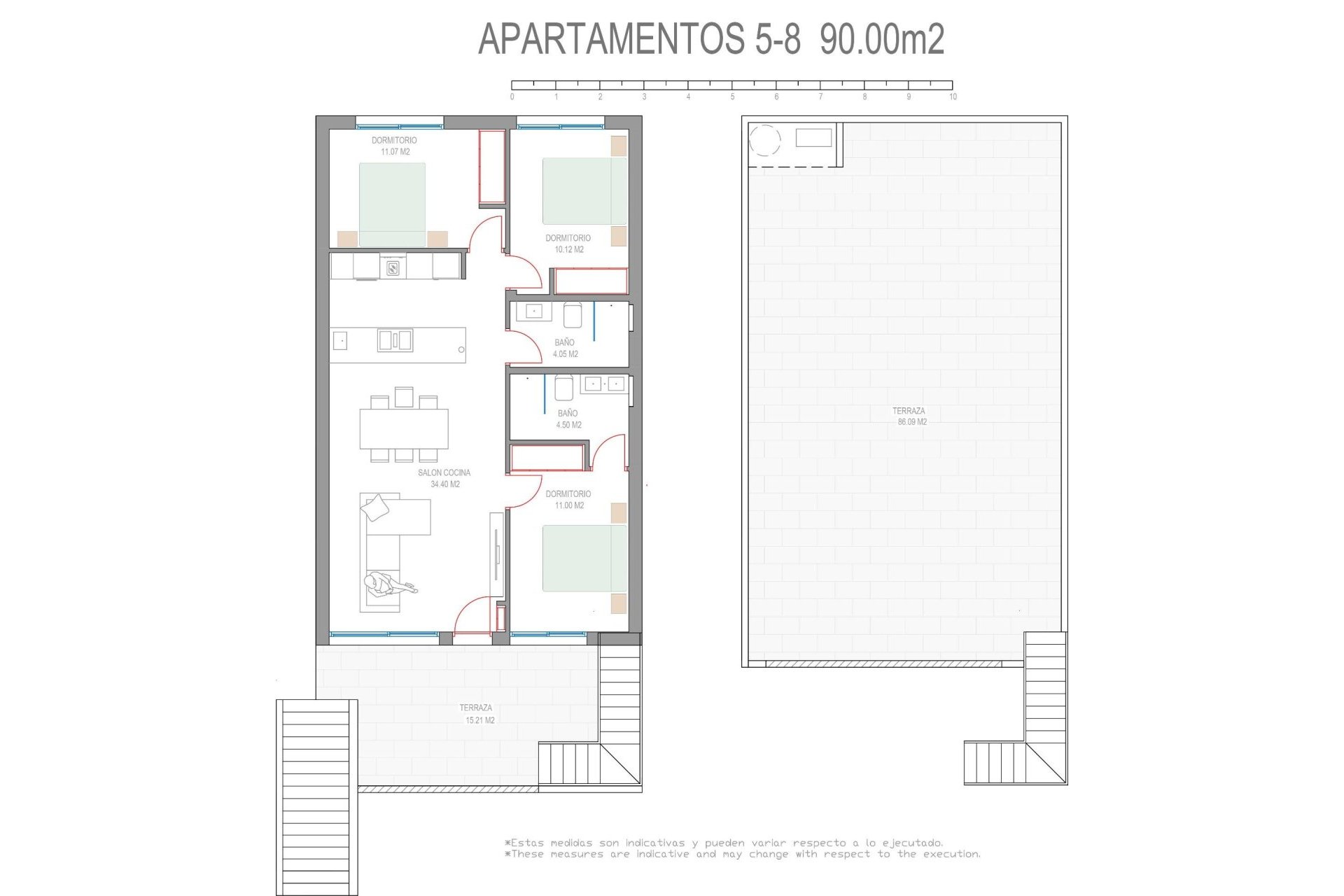 New Build - Apartment -
Pilar de la Horadada - Parque del Mediterraneo