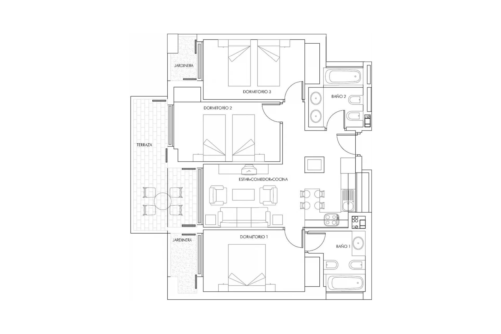 New Build - Apartment -
Vera - Puerto del Rey