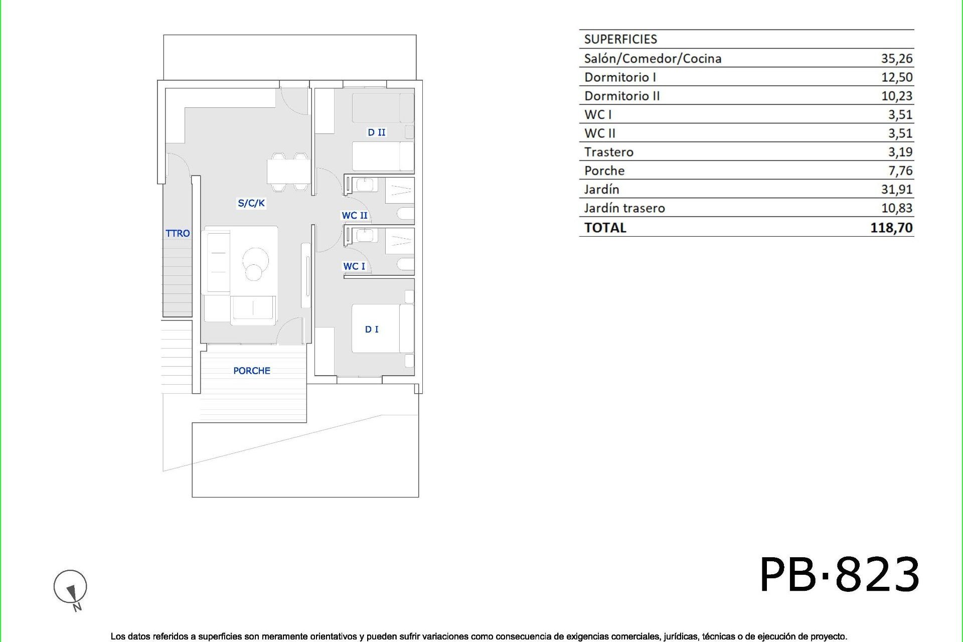 New Build - Bungalow -
San Miguel - Pueblo