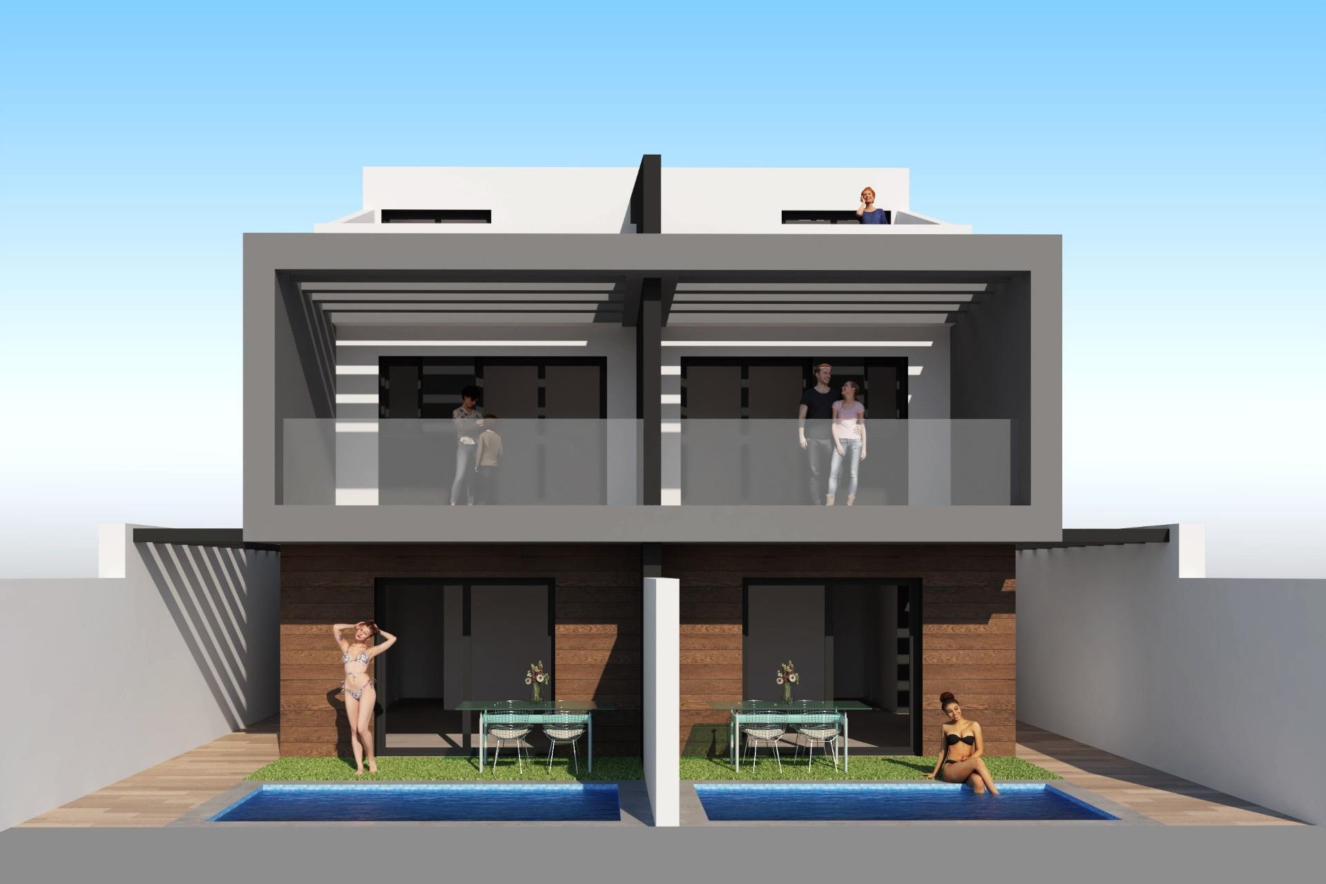 New Build - Semi detached -
San Javier - Santiago De La Ribera