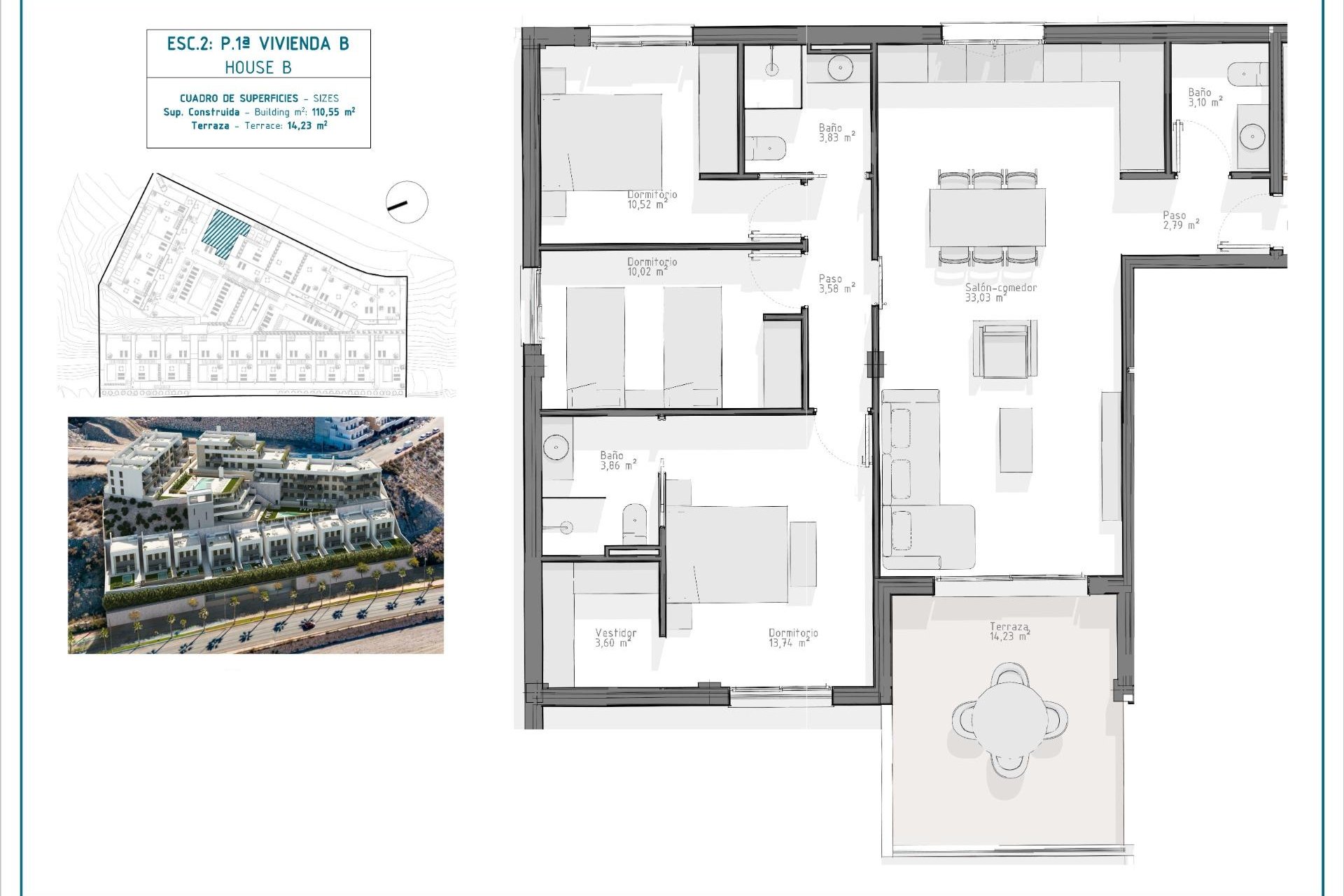 Nyproduktion - Apartment -
Aguilas - El Hornillo