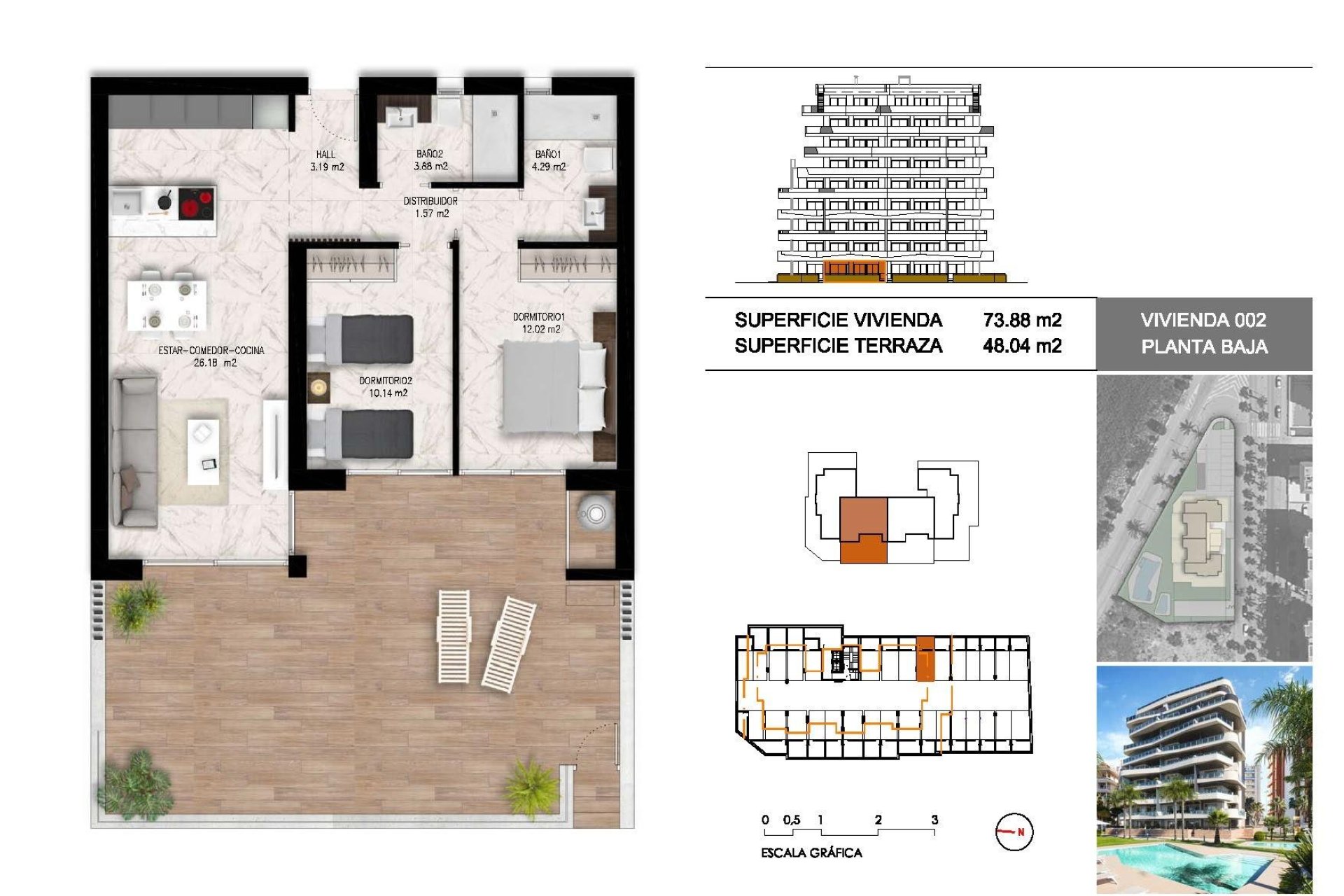 Nyproduktion - Apartment -
Guardamar del Segura - Puerto