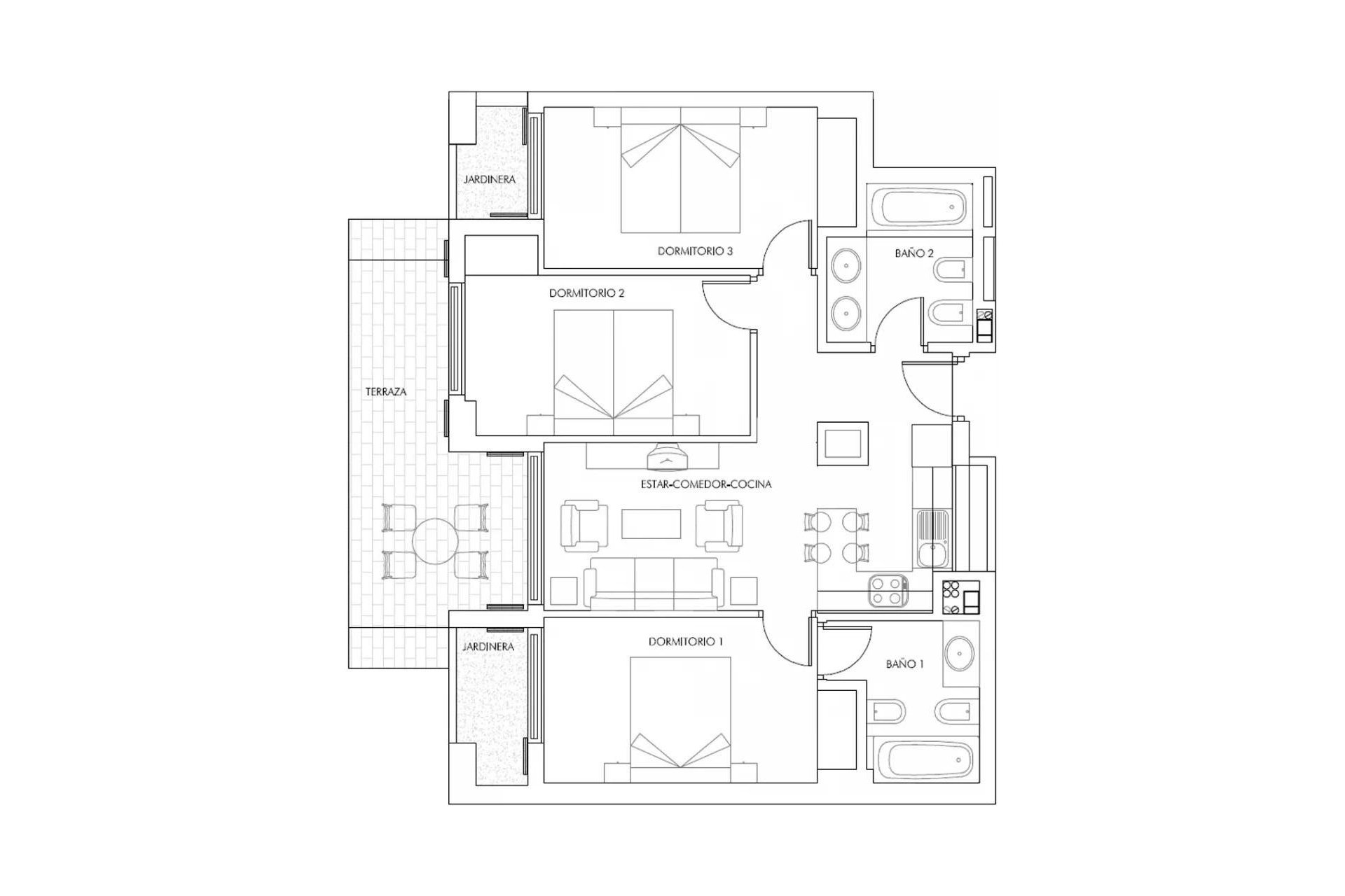 Nyproduktion - Apartment -
Vera - Puerto del Rey