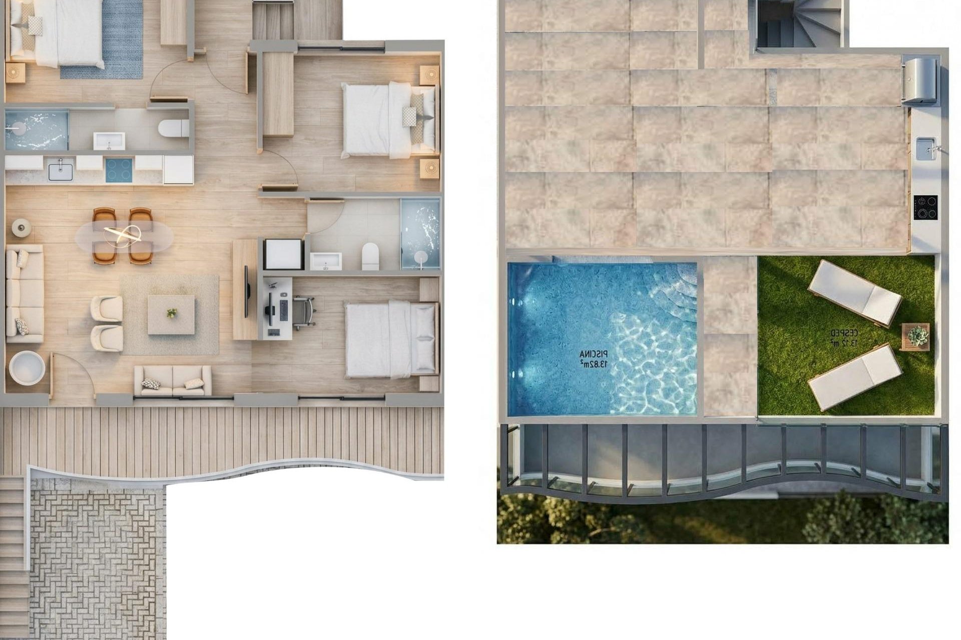 Nyproduktion - Bungalow -
Pilar de la Horadada - parques de Andromeda