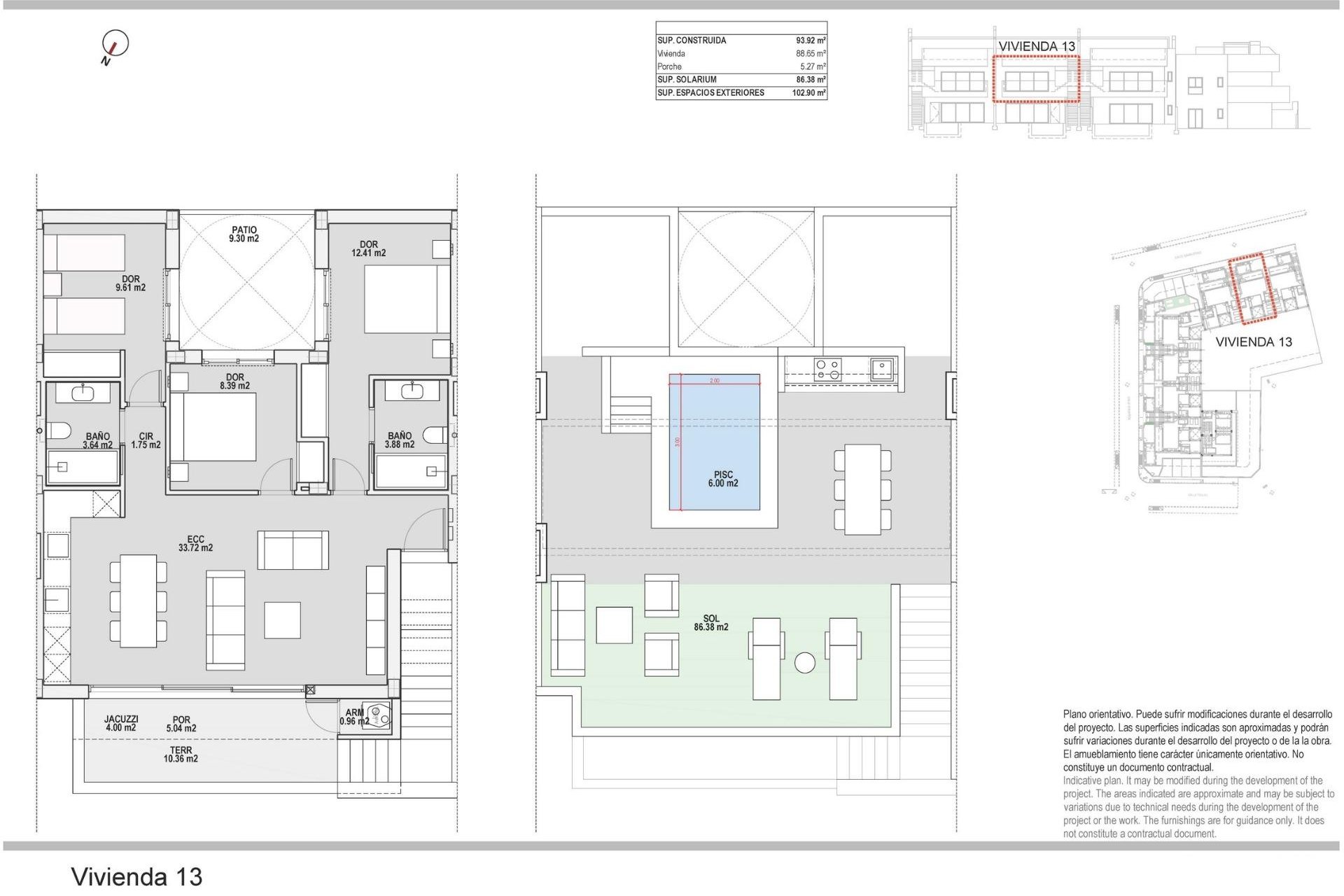 Nyproduktion - Bungalow -
Pilar de la Horadada - pueblo