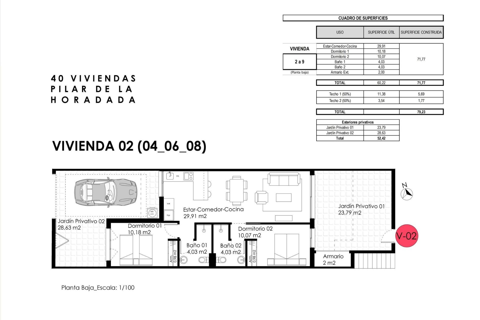 Nyproduktion - Bungalow -
Pilar de la Horadada - pueblo