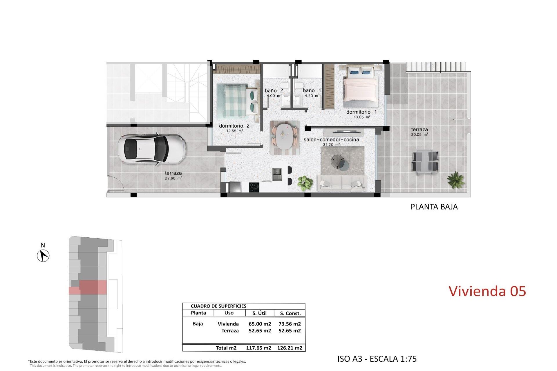 Nyproduktion - Bungalow -
Pilar de la Horadada - pueblo