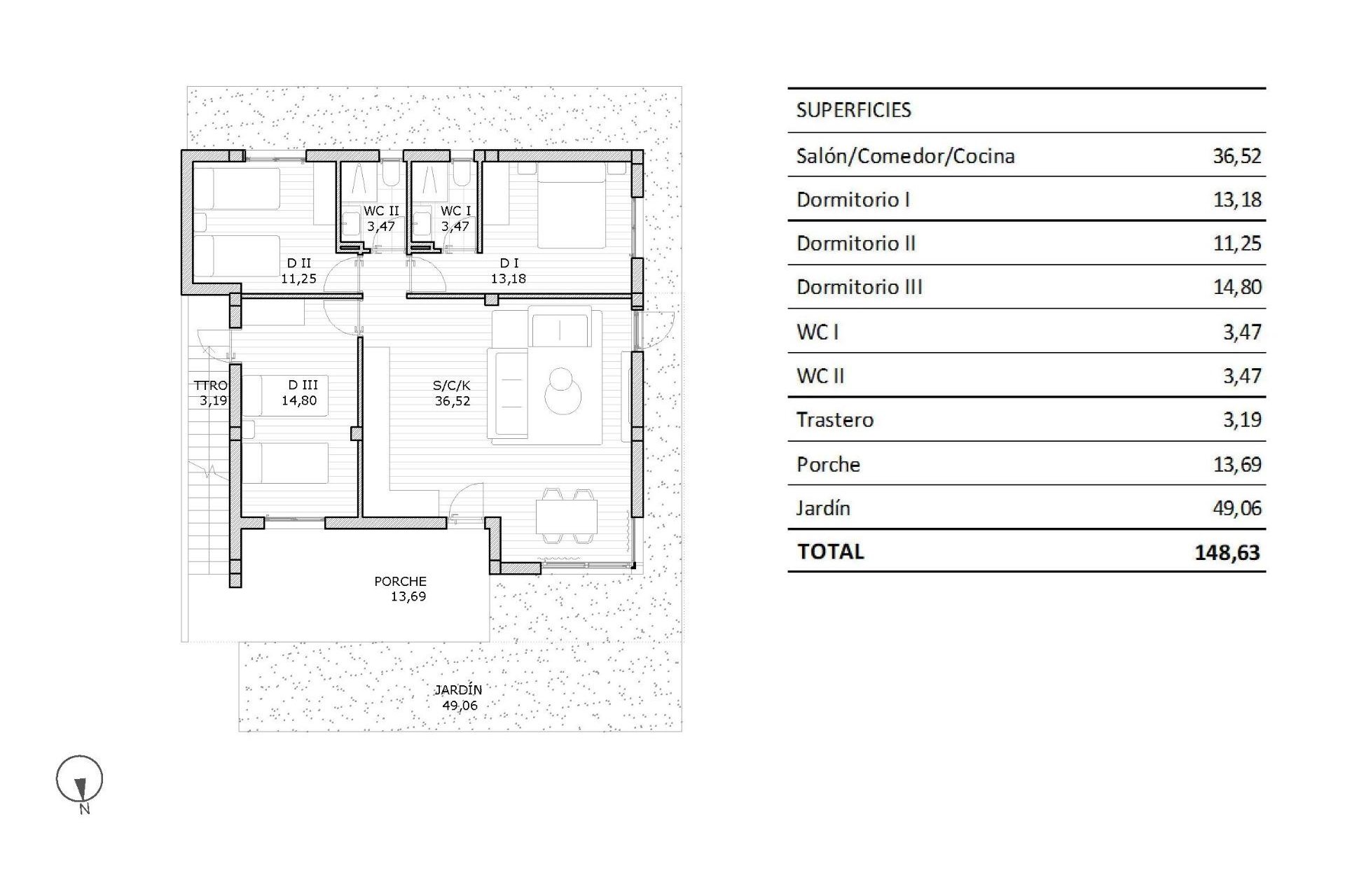 Nyproduktion - Bungalow -
San Miguel - Pueblo