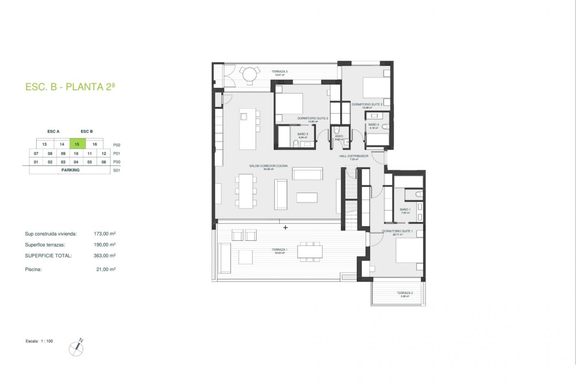 Nyproduktion - Penthouse Penthouse -
Orihuela - Las Colinas Golf