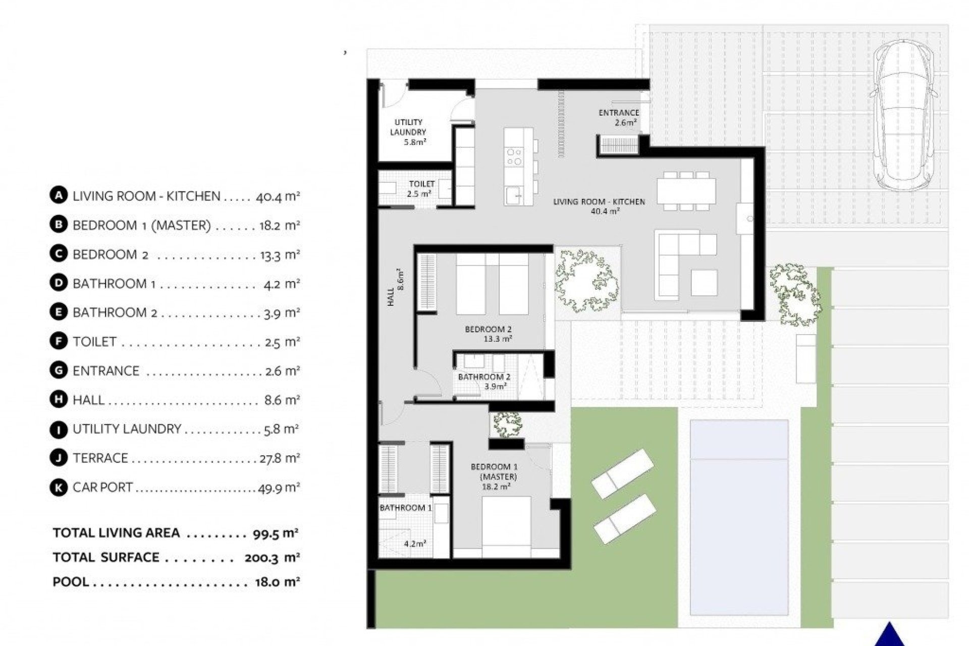 Nyproduktion - Villa -
Banos y Mendigo - Altaona Golf