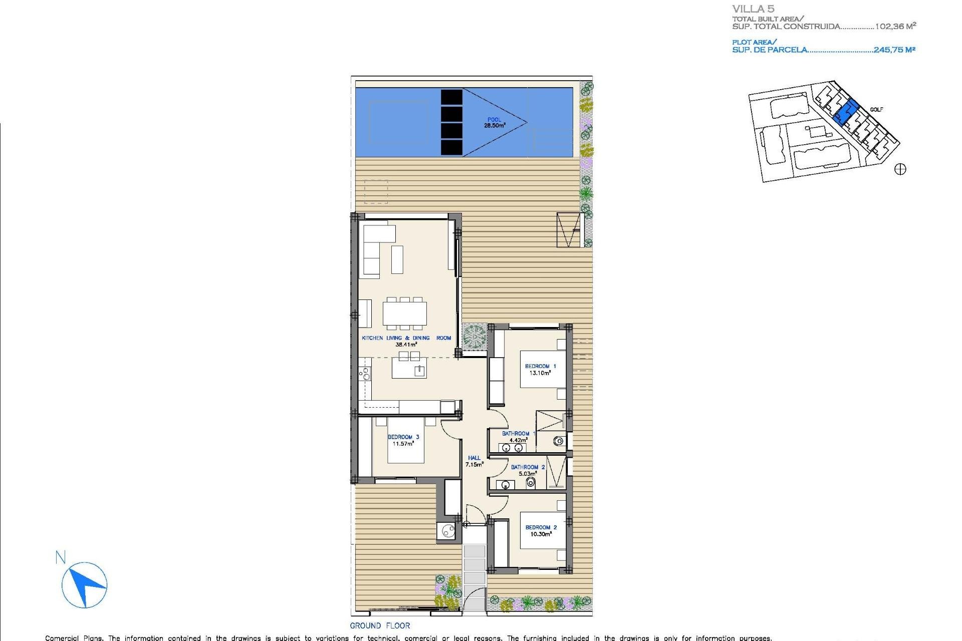 Nyproduktion - Villa -
Los Alcázares - Serena Golf