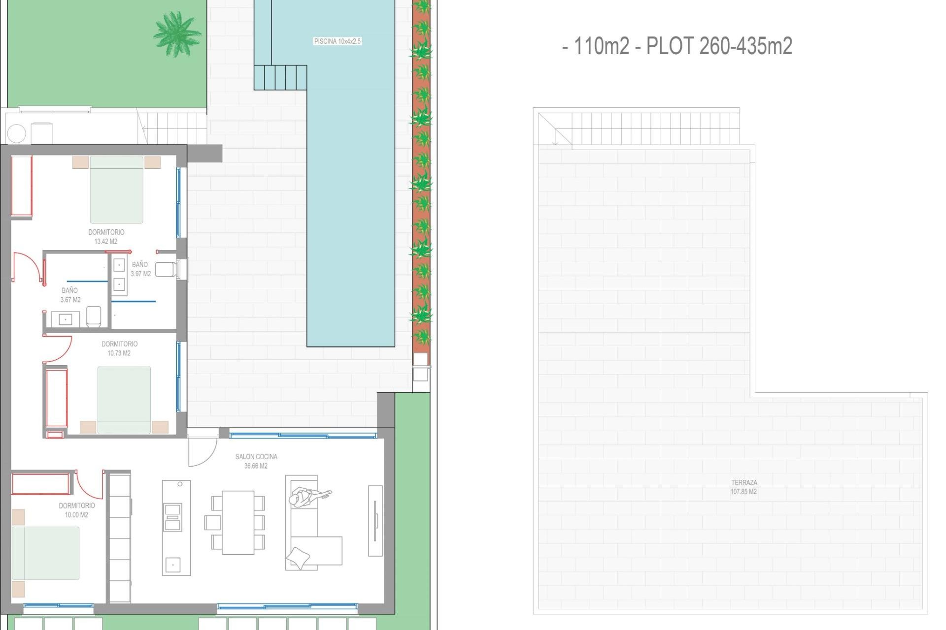 Nyproduktion - Villa -
San Javier - Parque del doce