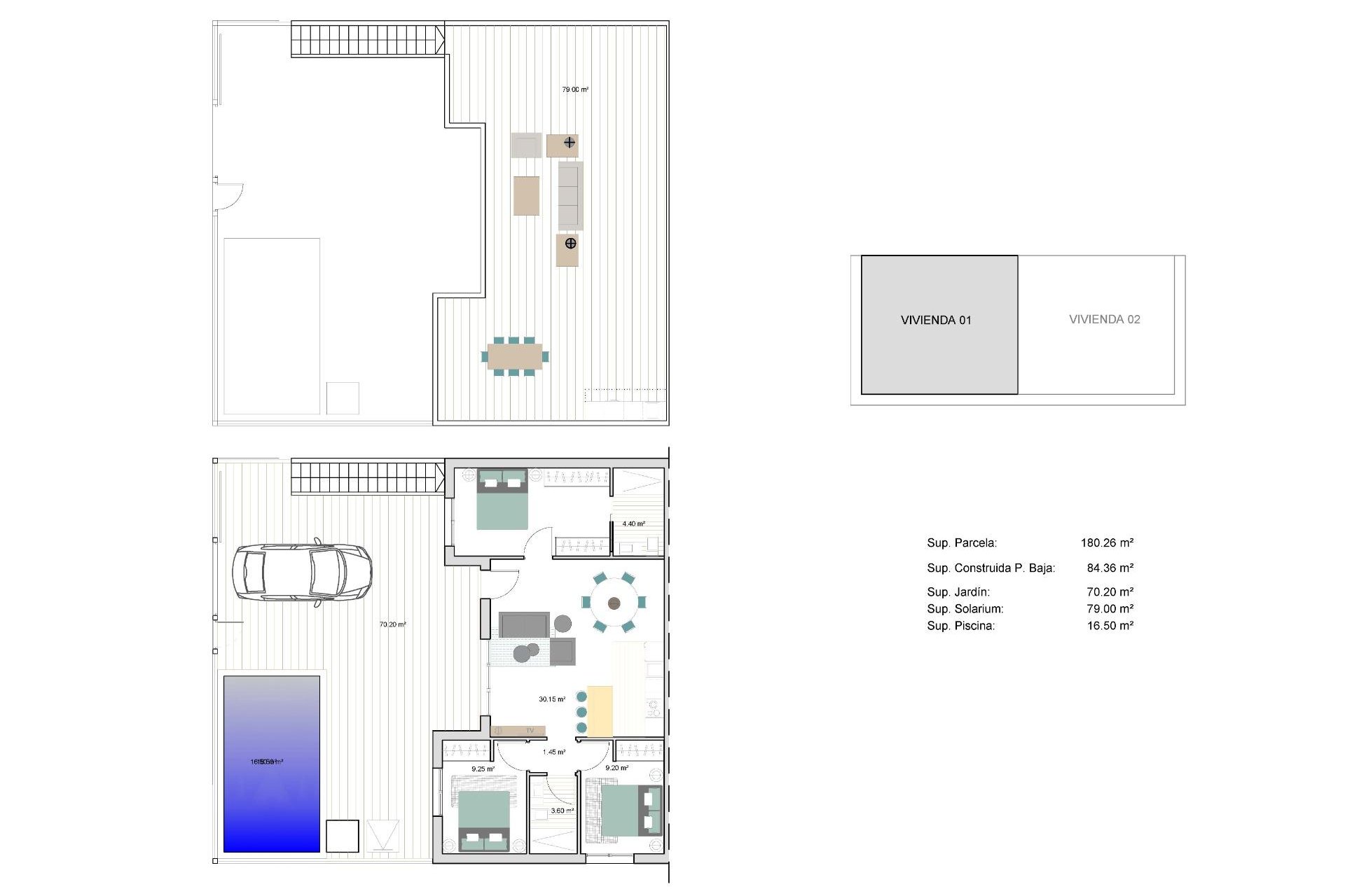 Obra nueva - Quad House -
Torre - Pacheco - pueblo