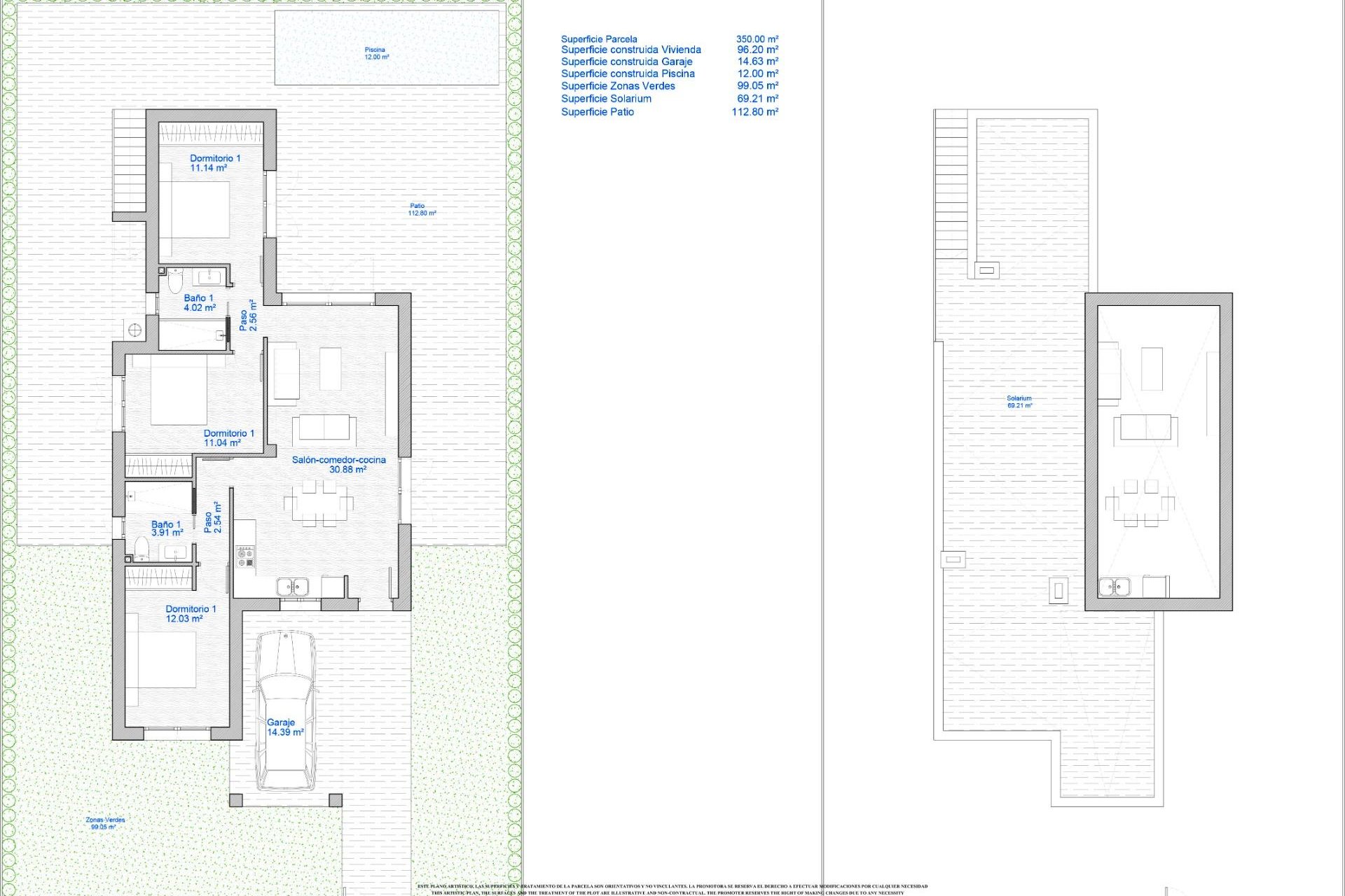 Obra nueva - Villa -
Los Alcázares - Serena Golf