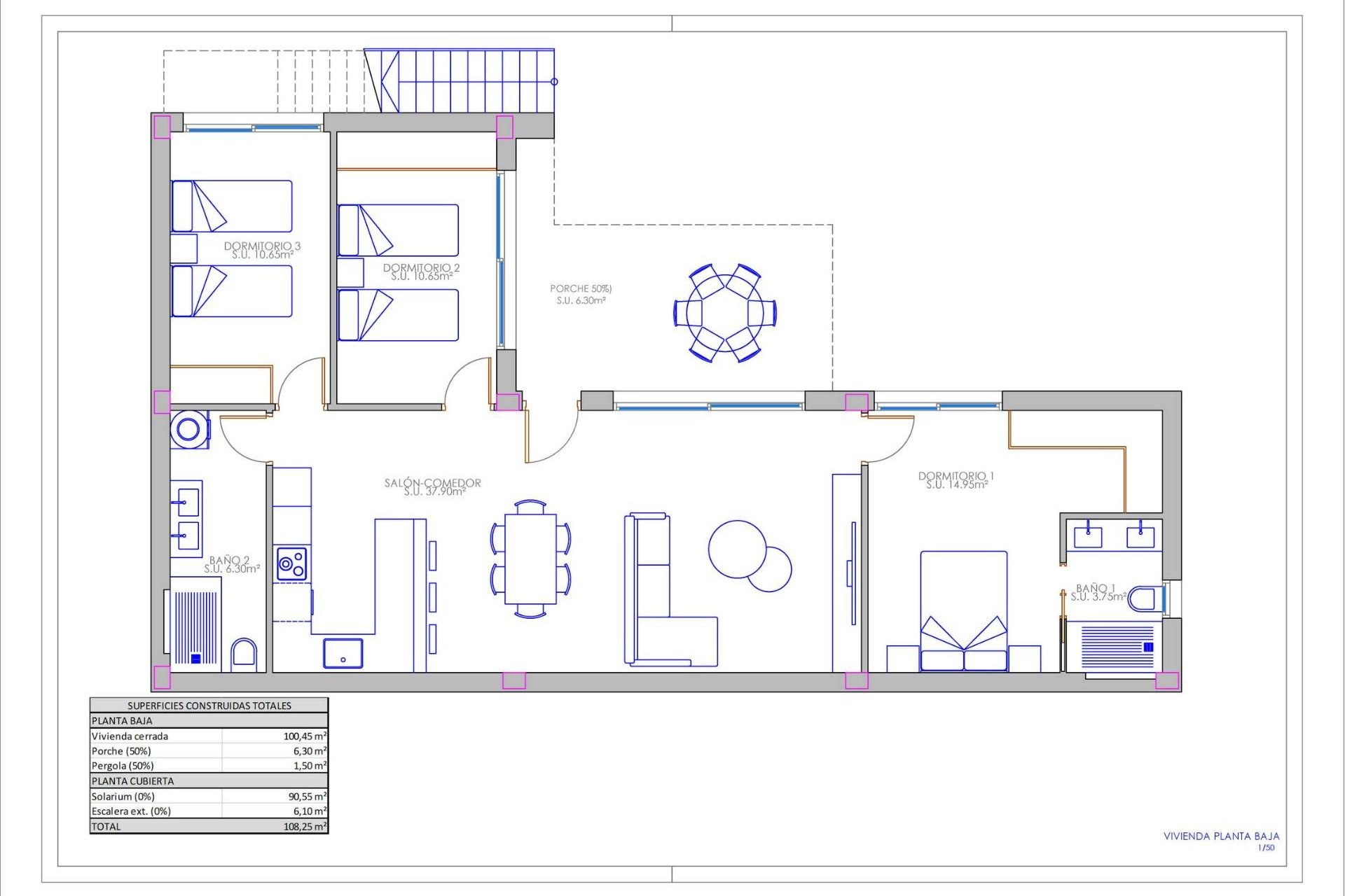 Obra nueva - Villa -
Los Montesinos - La Herrada