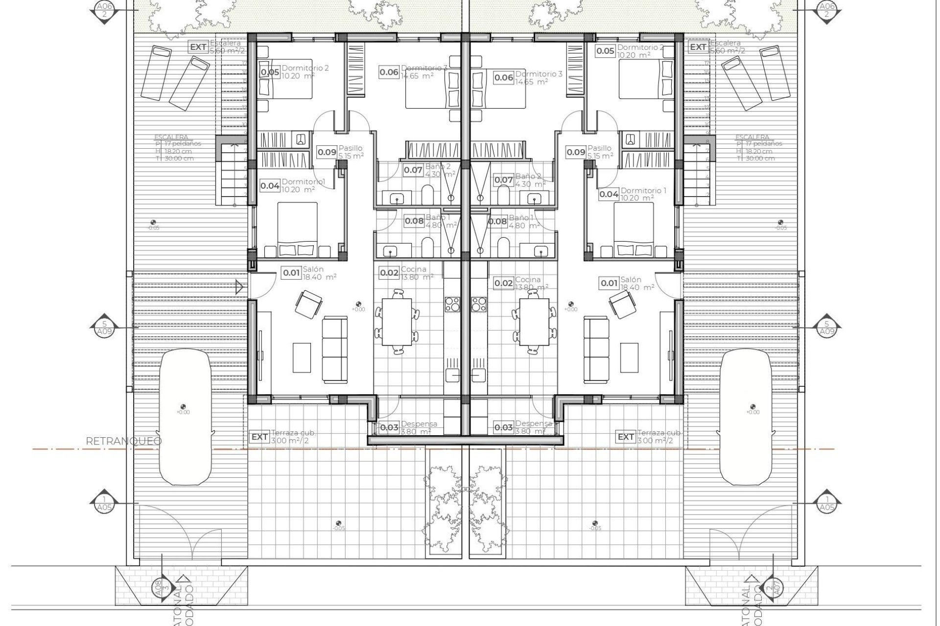 Obra nueva - Villa -
Puerto de Mazarron - Caleñares