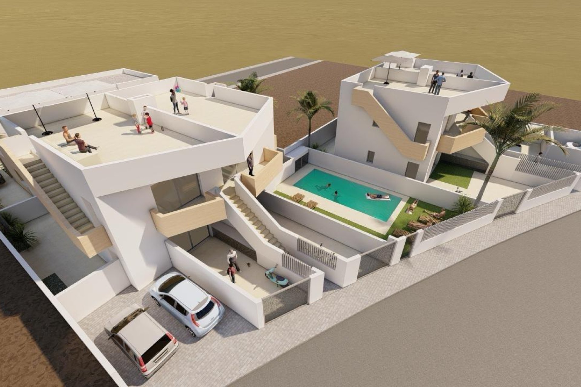 Obra nueva - Villa -
Puerto de Mazarron - Mar De Plata
