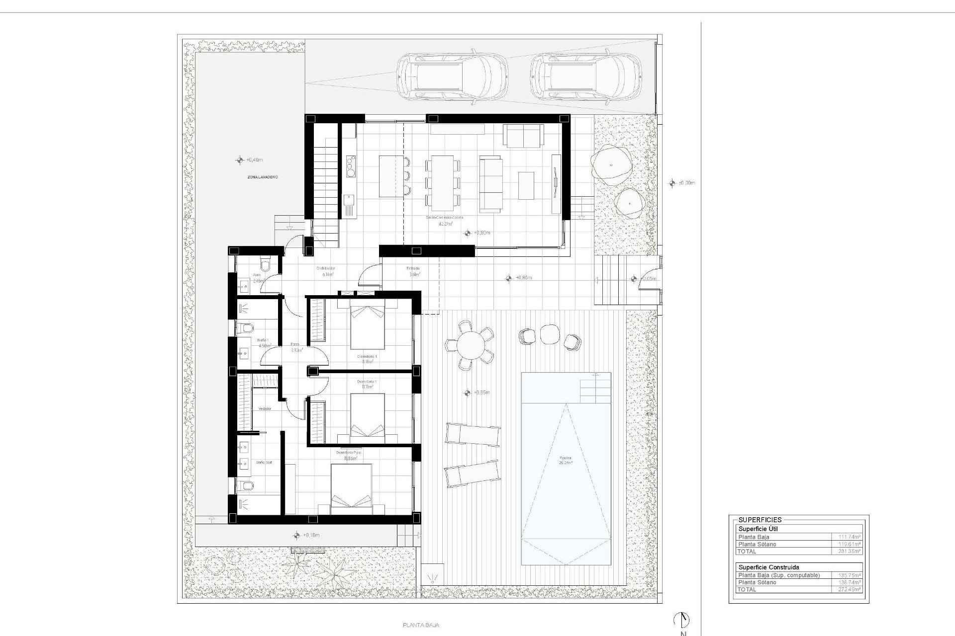 Obra nueva - Villa -
Torre - Pacheco - Santa Rosalía