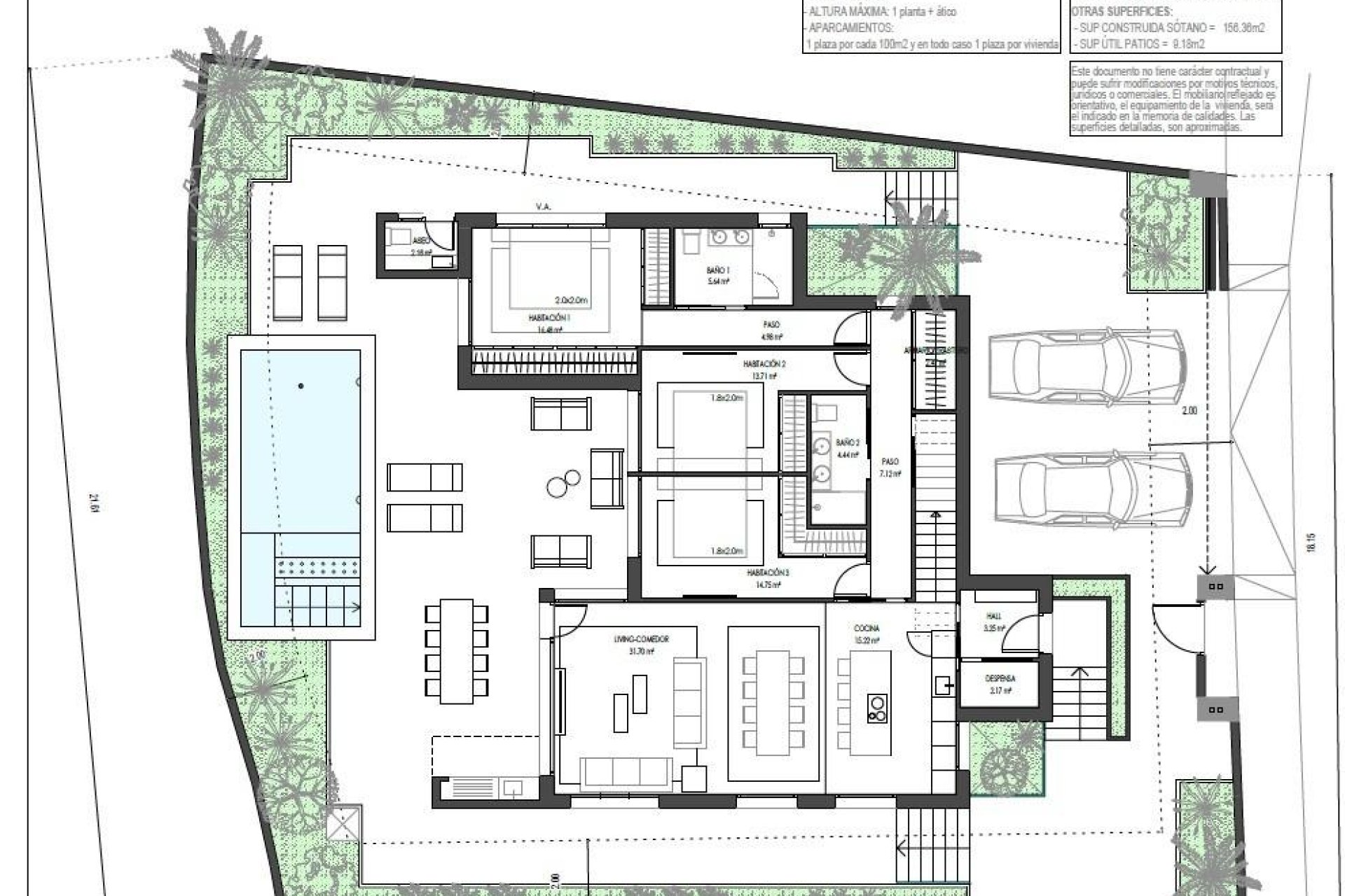 Obra nueva - Villa -
Torre - Pacheco - Santa Rosalía